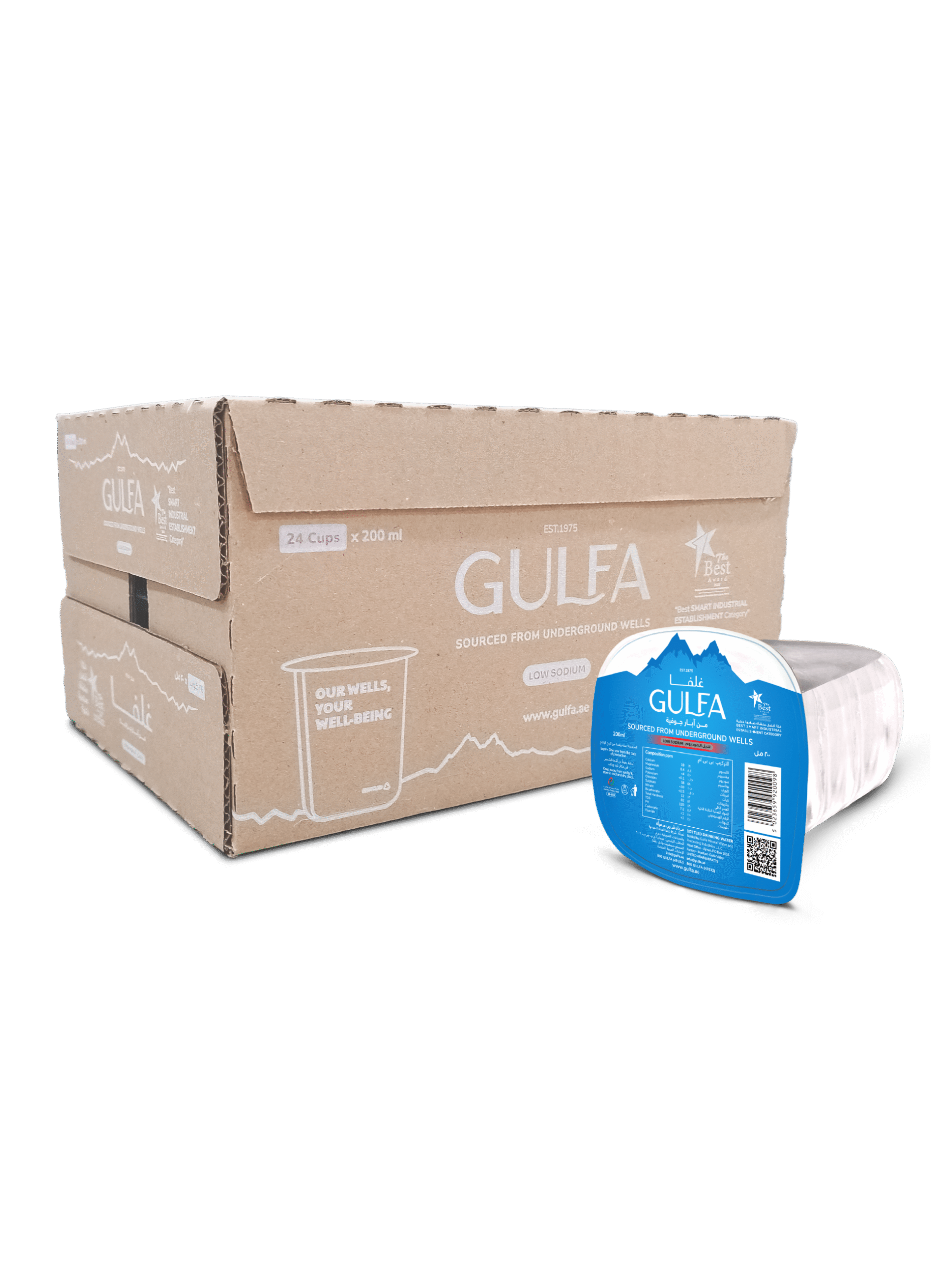 200mlx24_amazon_463x625-02.png Gulfa 200ml x 24 Cups Drinking Water - Image 1